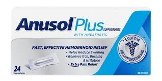 Anusol Plus HC Suppositories